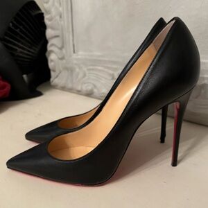 Christian Louboutin Kate Nappa leather 100mm black pumps heels